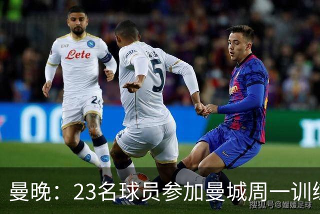 曼晚：23名球员参加曼城周一训练，格拉利什仍在单独训练